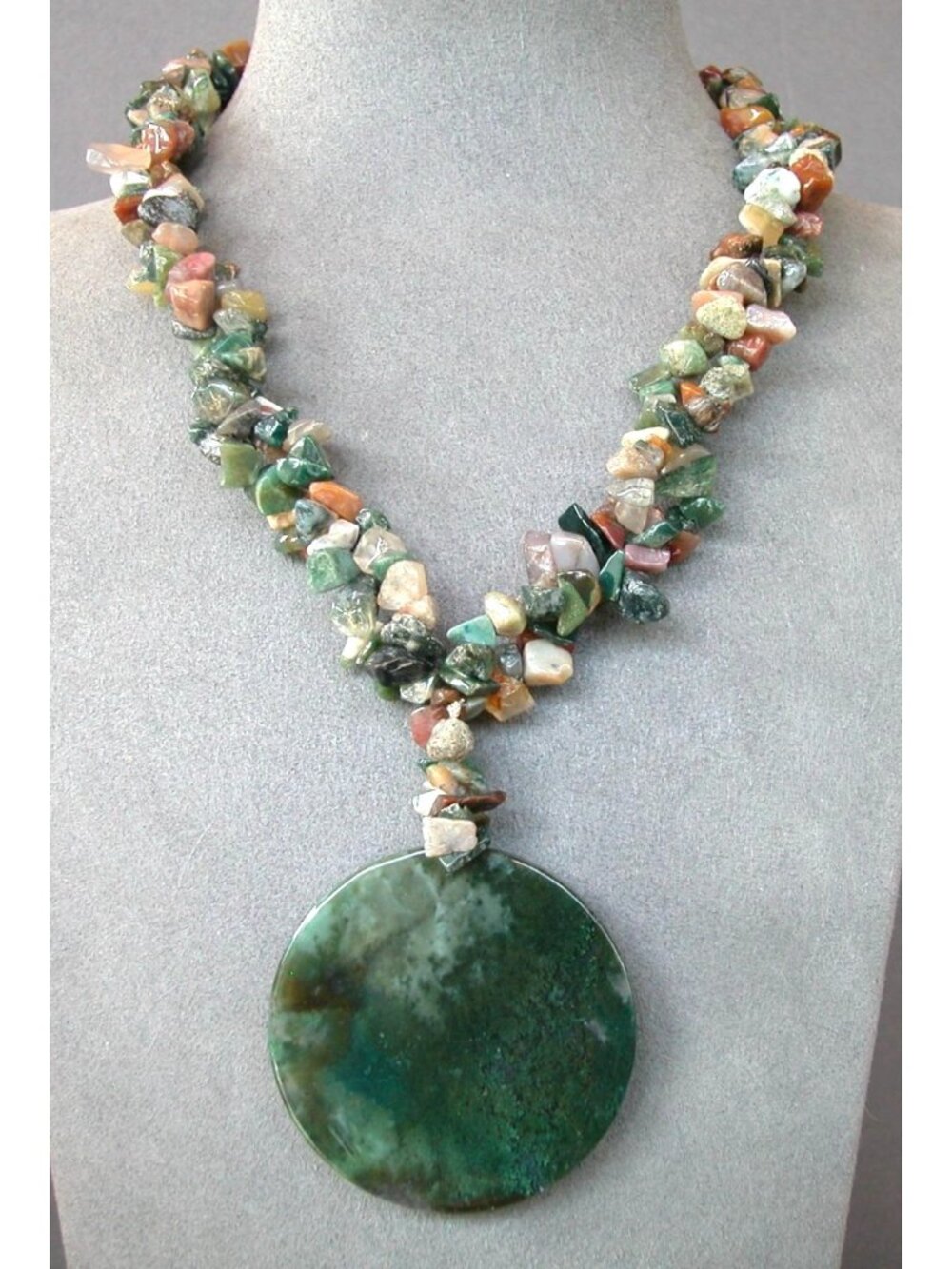 Unakite necklace 19 Inches